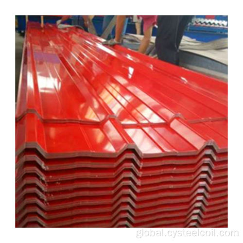 Color Coated Corrugated Steel Sheet Color Coated Corrugated Steel Plate Factory